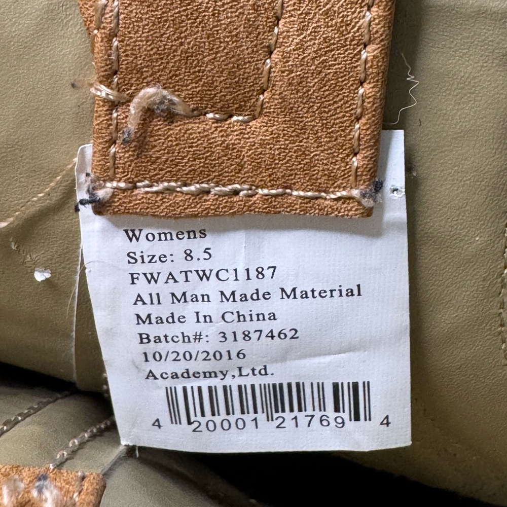 Austin Trading Co. Stylish Tan Cowboy Boots Size 8.5 - Picture 7 of 8